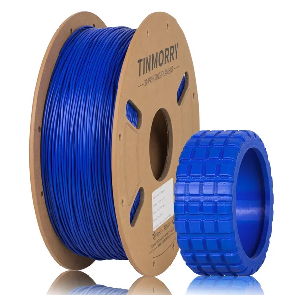 TinMorry 95A TPU 3D Printer Filament, 1 KG, Fluorescent Blue