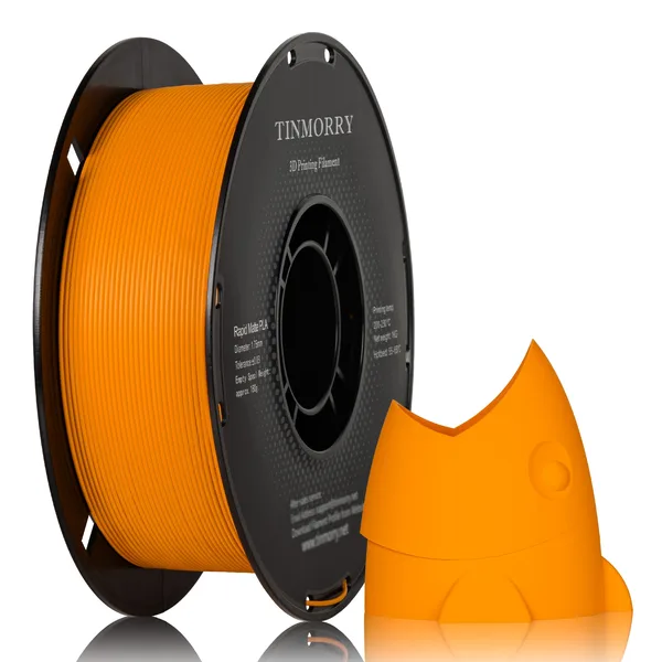 TinMorry Matte PLA 3D Printer Filament, 1 KG, Matte Orange