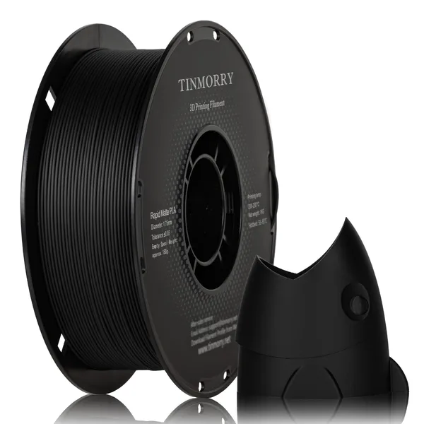 TinMorry Matte PLA 3D Printer Filament, 1 KG, Black