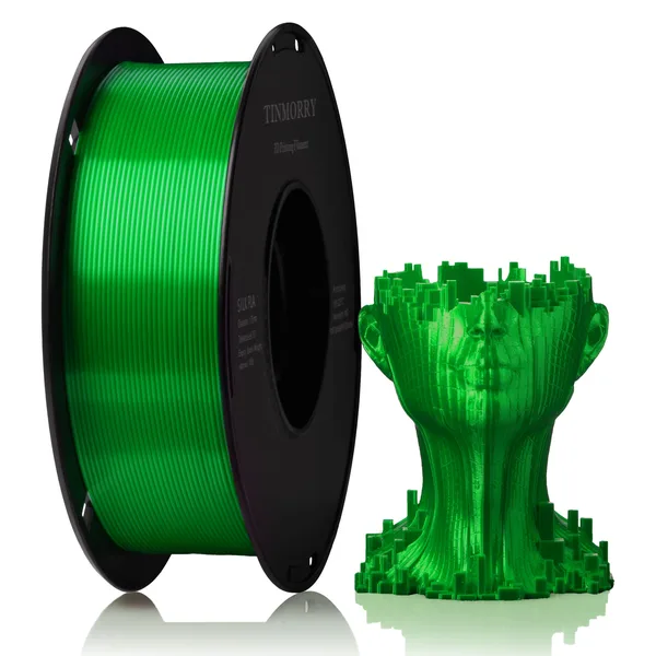 TinMorry Silk PLA 3D Printer Filament, 1 KG, Silk Green