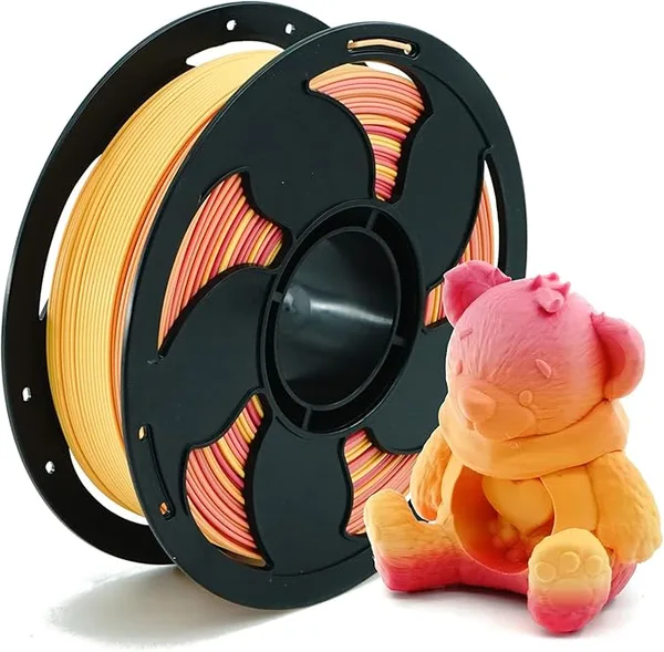 Toksen 3D PLA High Speed Rainbow Gold Fuchsia