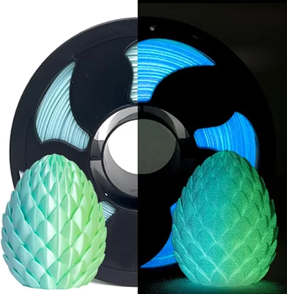 Toksen 3D PLA Blue Green Glow in the Dark