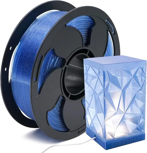Toksen 3D PLA High Speed Transparent Blue