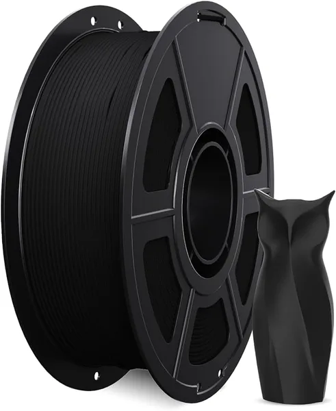 uJoyBio Matte PLA Filament, 3D Printer Filament Dimensional Accuracy +-, Plastic Spool (2.2lbs) 3D Filament Fit Most FDM 3D Printer, 1kg Matte Black