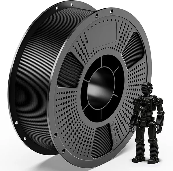 uJoyBio PETG 3D Printer Filament, Stronger PETG Filament, High Toughness, Compatible with Bambu Lab & Most FDM 3D Printers, 1kg Spool (Black)
