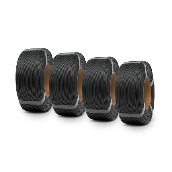 Unveil Form Matte Black - Unveil Form Matte PETG Filament 4-Pack (4 × 1kg), Refill -