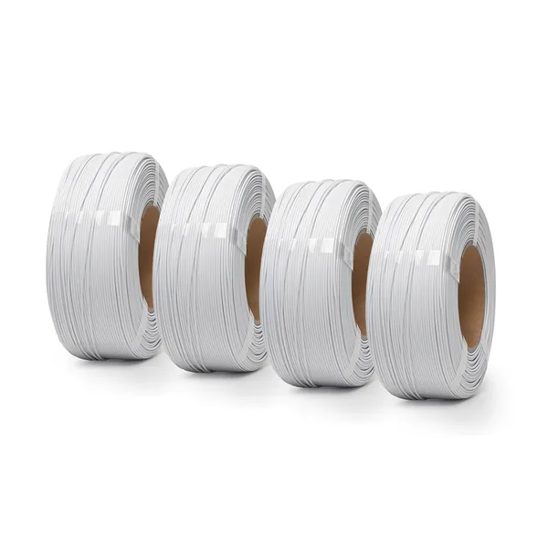Unveil Form Matte White - Unveil Form Matte PLA Filament 4-Pack (4 × 1kg), Refill -