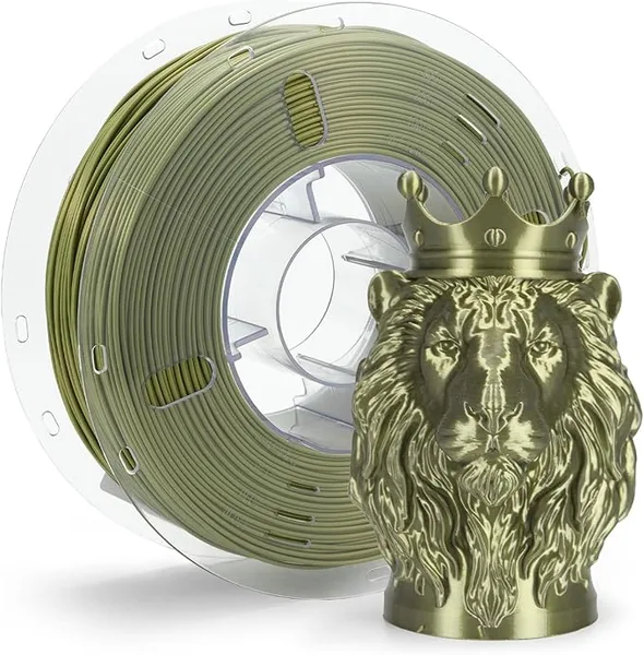 VOXEL VOXELAB Silk+ PLA Filament, Shiny Chrome-Like Finish with Enhanced Layer Adhesion, 1kg (2.2lbs) for Most FDM 3D Printers, Smooth & Flawless Printing(Bronze)