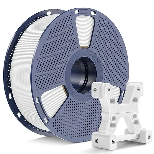 Yoopai PETG Filament, Ultra Tough, Heat Optimized, Odorless, 1kg(2.2lbs) SUNLU PETG 3D Printer Filament, Dimensional Accuracy +/-, White