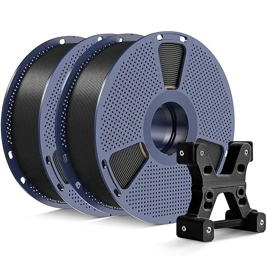 Yoopai Official SUNLU PETG Filament, 2kg(4.4lbs) 3D Printer Filament Bundle, Strong Toughness, Better Layer Adhesion, Dimensional Accuracy +/-, Black+Black