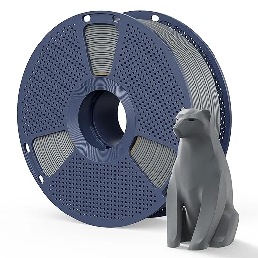Yoopai Matte PLA Filament, 1kg(2.2lbs) SUNLU 3D Printer Filament, Smooth Matte Finish, Less Brittle, Reduced Layer Line Appearance, Grey