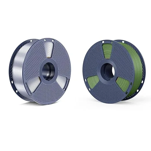 Yoopai Silk PLA+ Filament Silver+ Matte PLA Filament OliveGreen