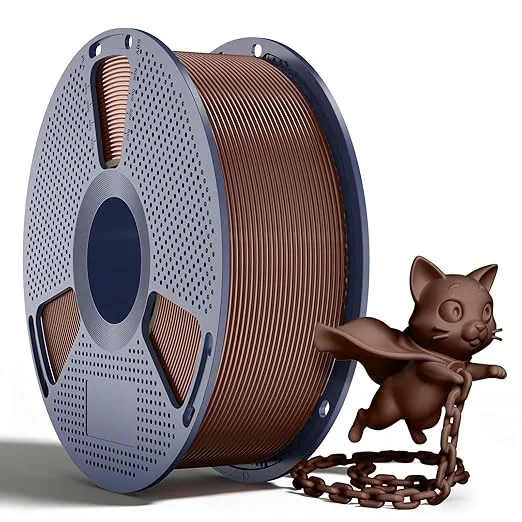 Yoopai SUNLU PLA+2.0 Filament, Upgraded Tougher & Stronger PLA Plus for 3D Printers, Smooth & Neatly Wound, ± Accuracy, 1KG Spool (2.2lbs), Chocolate Brown