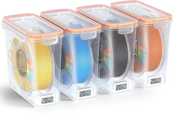Yoopai YOOPAI Pro Filament Storage Box with Temperature & Humidity Monitor, Airtight Filament Storage Container with Desiccant for 1KG PLA ABS PETG TPU, Single Spool 3D Printer Filament Storage Box(4)