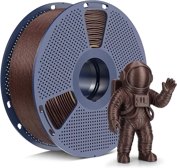 Yoopai SUNLU Galaxy PLA Filament, Meteorite Brown, Color-Shifting Pearlescent Glitter PLA 1kg, Light-Activated Shine, Smooth Gloss Finish, Neatly Wound, Fits Most FDM Printers