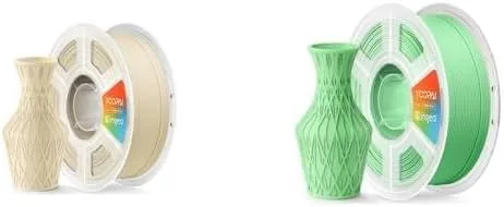 Yoopai Matte PLA+ Desert Tan Filament & Matte PLA+ Grass Green Filament