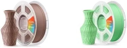 Yoopai Matte PLA+ Earth Brown Filament & Matte PLA+ Grass Green Filament