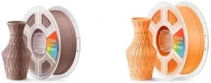 Yoopai Matte PLA+ Earth Brown Filament & Matte PLA+ Pastel Orange Filament