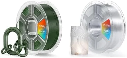 Yoopai PETG HF Filament Forest Green & YOOPAI PETG Filament Transparent