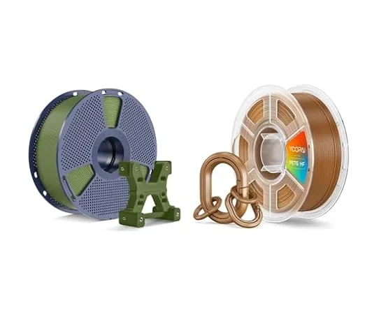 Yoopai SUNLU PETG Filament Olive Green & PETG HF Filament Peanut Brown