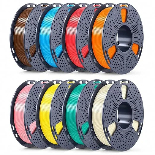 Yoopai SUNLU 250g PETG Filament, 3D Printer Filament, Ultra Tough, Heat Optimized, Odorless (E-petg-250gx8-BoneWhite+MintGreen+LemonYellow+Sakura Pink+SunnyOrange+CherryRed+SkyBlue+Chocolate)