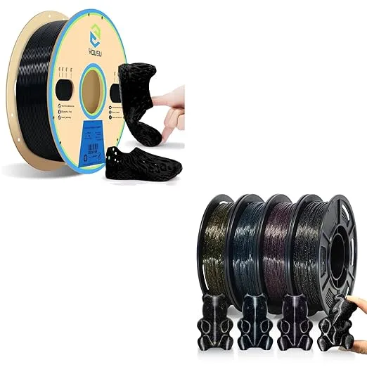 Yousu YOUSU TPU Filament 3D Printer Filament Galaxy TPU bundle1kg +250g*4 Pack.