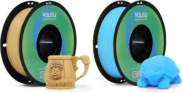 Yousu PLA Matte Light Brown, Light Cyan