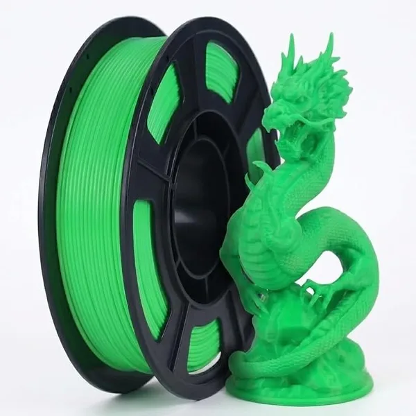 Yousu Fluorescent Green PLA 3D Printer Filament, 250g Neatly Wound Spool, Bright Fluo Green PLA Filament Compatible with Most FDM 3D Printers, DIY Projects & Custom Model Making
