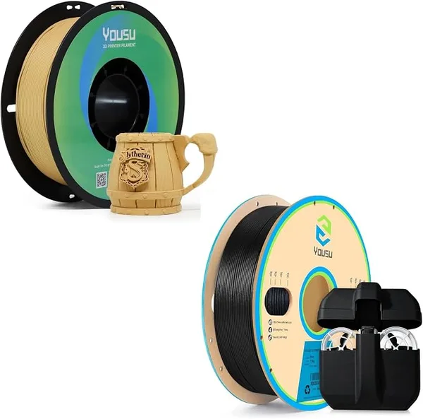 Yousu YOUSU Matte PLA Filament 1KG and Carbon Fiber PP 3D Printer Filament 700G