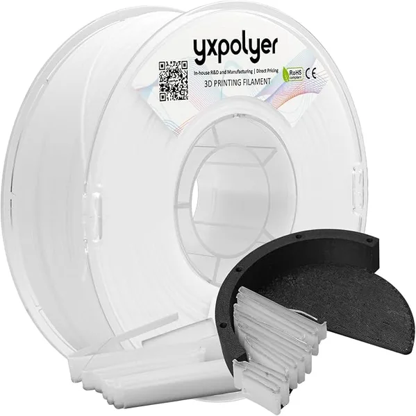 YXPOLYER YXPOLYER Breakaway Support Filament 1kg with Upgraded PC Reusable AMS-Compatible Spool, Solvent-Free Support Material for PETG, Nylon, PA-CF, PPS, PC-CF, and More Engineering-Grade Filament