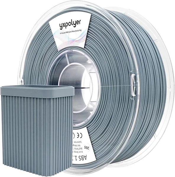 YXPOLYER YXPOLYER ABS Filament Squirrel Grey Low Odor 3D Printer Filament 1kg | High-Speed Easy Printing for Beginners, Indoor-Friendly, AMS-Compatible, Heat-resistant for High-Strength Functional Parts