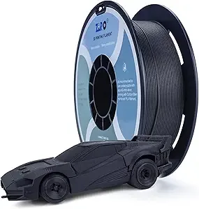 ZIRO ZIRO Carbon Fiber PLA Filament, CF PLA 3D Printer Filament, Reinforced Material 0.8KG Spool, 15% Carbon Fiber Contained, Fits for Almost All FDM 3D Printers, 1.76lbs, Black