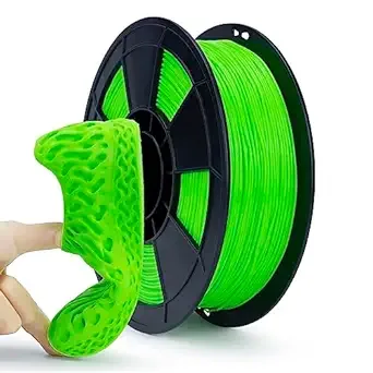 ZIRO ZIRO TPU Filament 1.75, 3D Printer Filament, Shore 95A Hardness Bright Color TPU, Flexible Soft Printing Material, 0.8KG/1.8lbs Spool, Fit Most 3D FDM Printers, Green