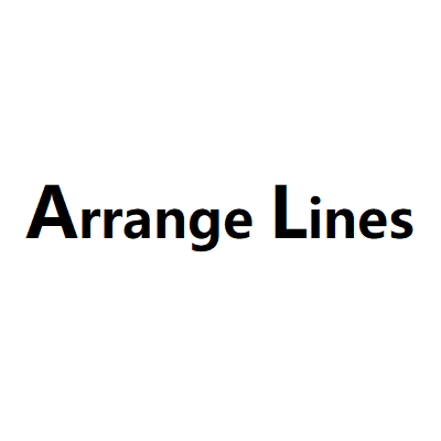 Arrange Lines